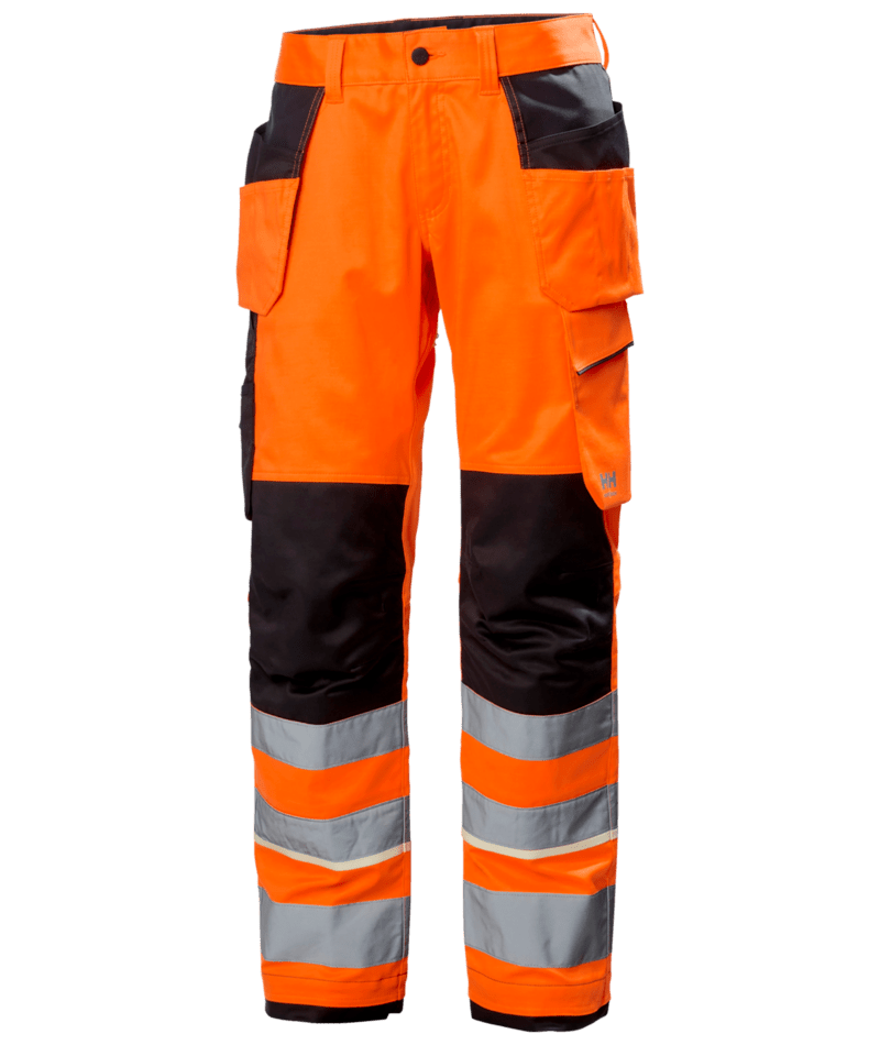 Helly Hansen 77512 UC-ME varsel hantverksbyxa kl 2 – Hi Vis Orange/Ebony (269)
