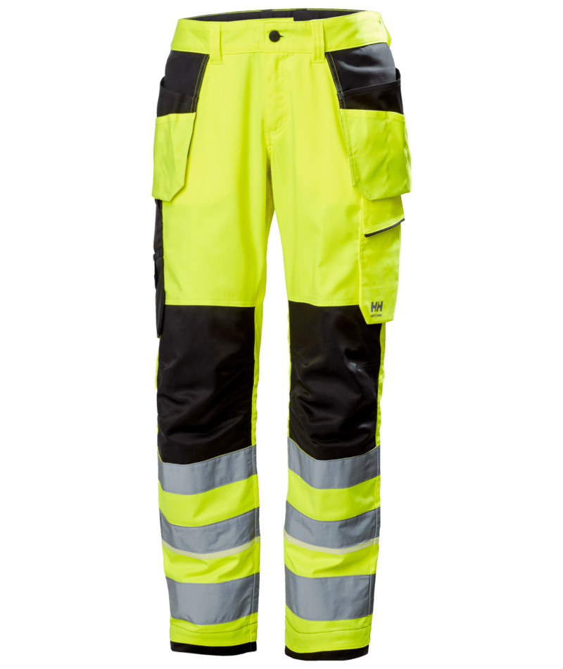 Helly Hansen 77512 UC-ME varsel hantverksbyxa kl 2 – Hi Vis Yellow/Ebony (369)
