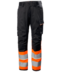 Helly Hansen 77513 UC-ME varsel arbetsbyxa kl 1 – Hi Vis Orange/Ebony (269)