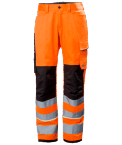 Helly Hansen 77514 UC-ME varsel arbetsbyxa kl 2 – Hi Vis Orange/Ebony (269)