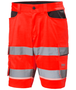 Helly Hansen 77517 UC-ME varsel cargo shorts – Red/Ebony (169)