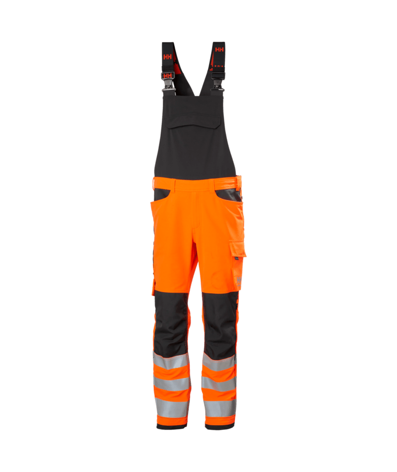 Helly Hansen 77549 Alna 4X varsel hängselbyxa kl2 – Orange/Ebony (269)