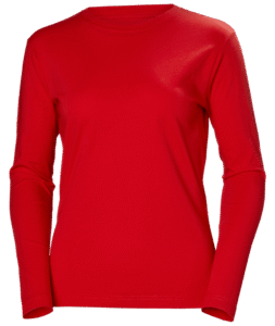 Helly Hansen 79159 Dam Classic långärmad T-shirt – Alert Red (220)