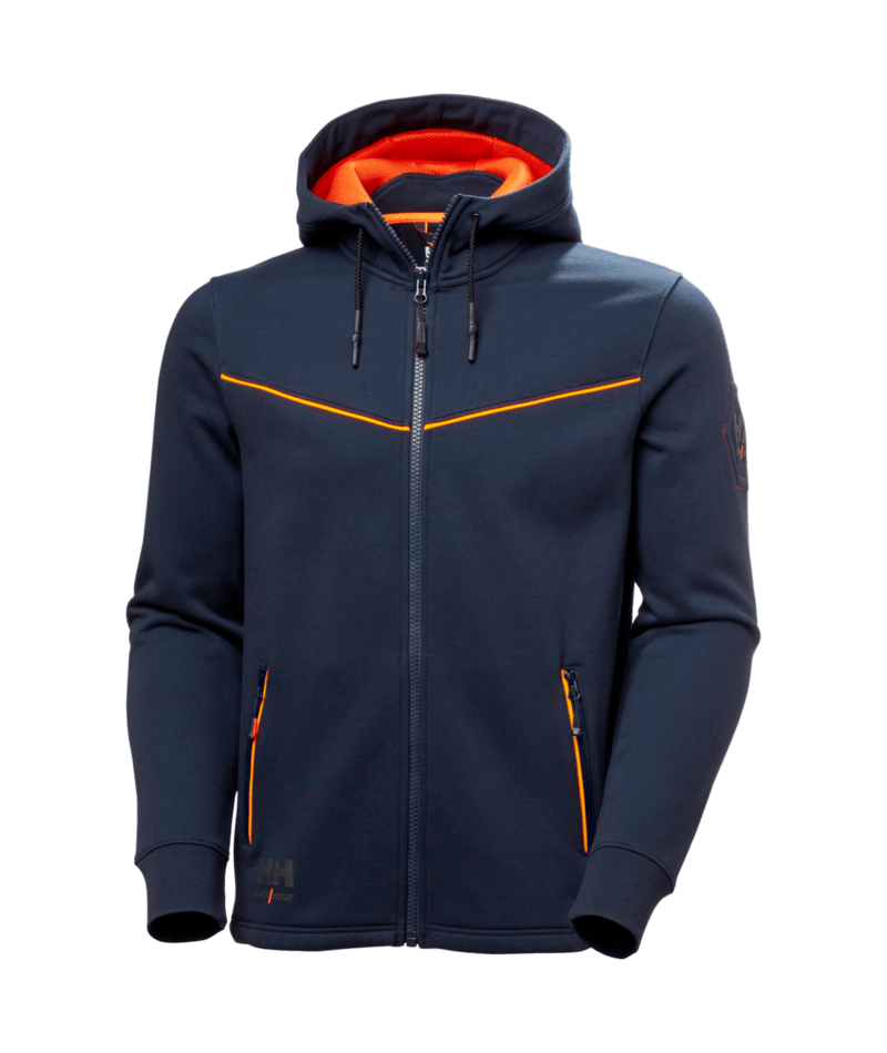 Helly Hansen 79197 Chelsea Evolution huvtröja med dragkedja – Navy (590)