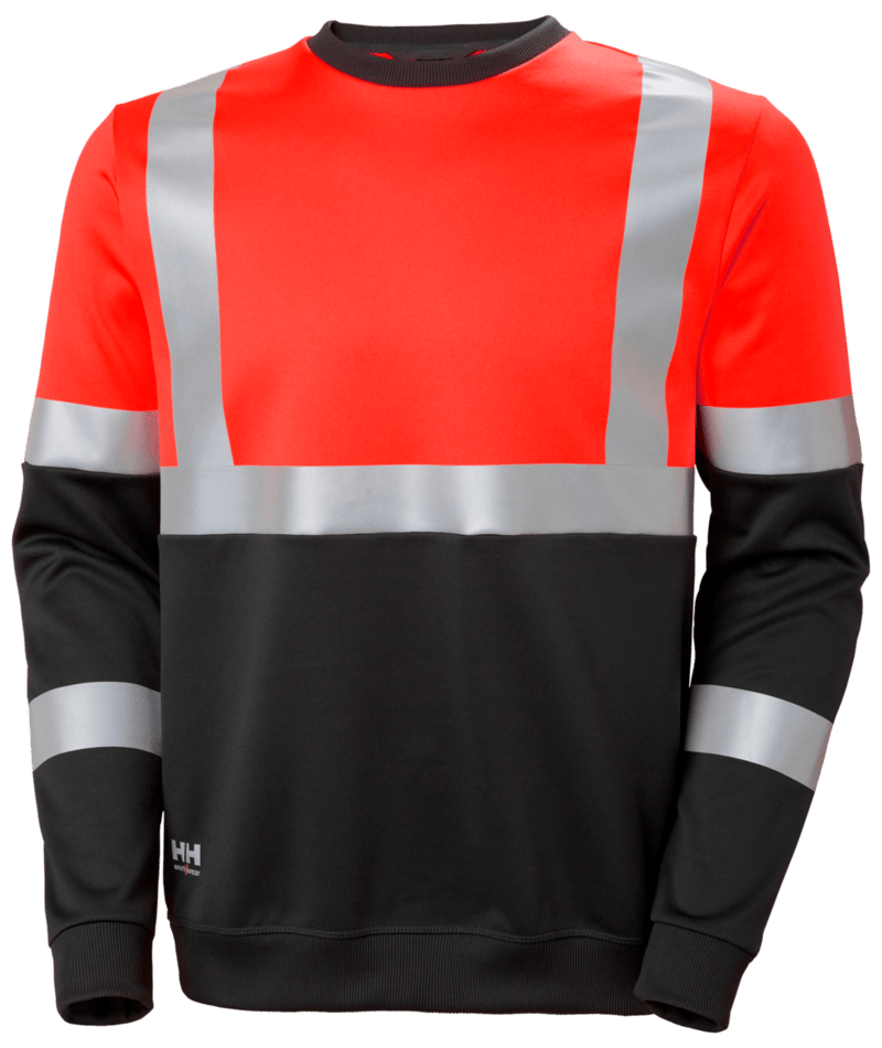 Helly Hansen 79256 Addvis Varsel Sweatshirt kl 1 – Red/Ebony (169)