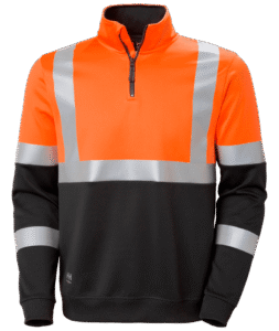 Helly Hansen 79257 Addvis Varsel Halvzip Sweatshirt kl 1 – Orange/Ebony (269)