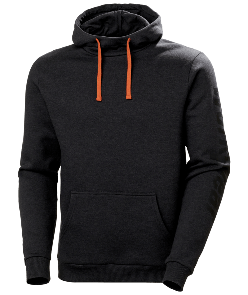 Helly Hansen 79264 Logo Hoodie – Black Melange (991)