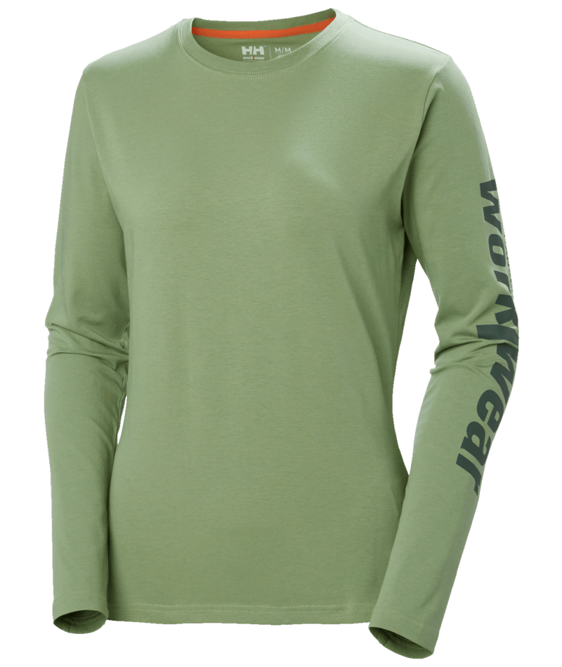 Helly Hansen 79268 Dam Logo Långärmad T-Shirt – Jade (406)