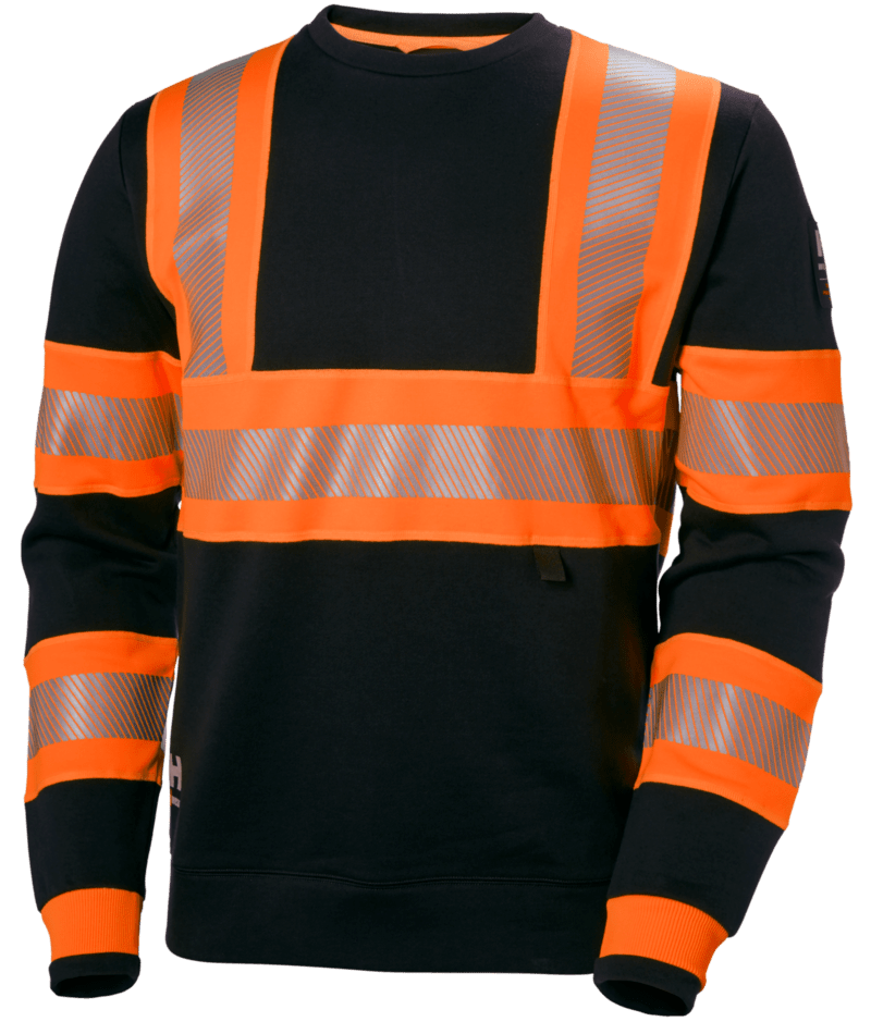 Helly Hansen 79272 ICU varsel sweatshirt – Orange/Ebony (269)