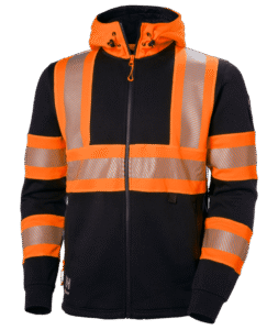 Helly Hansen 79273 ICU varsel helzip hoodie – Orange/Ebony (269)