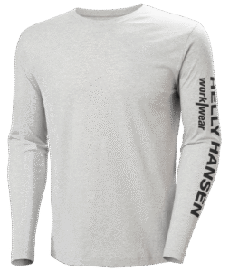 Helly Hansen 79282 Classic Logo Longsleeve – Light Grey Melange (930)