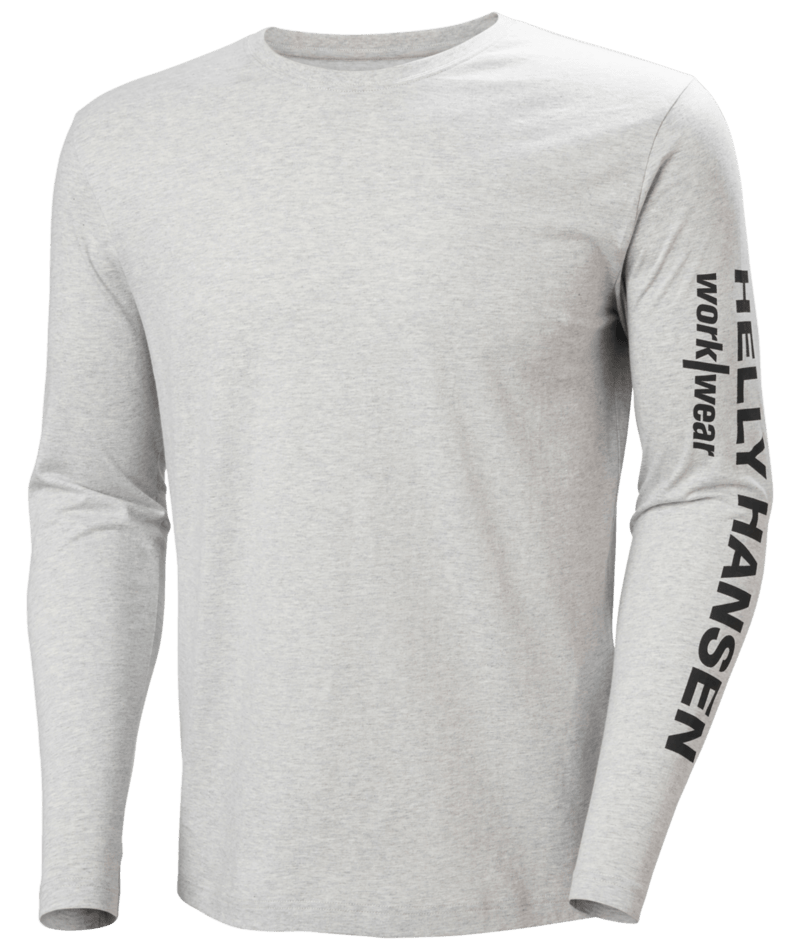 Helly Hansen 79282 Classic Logo Longsleeve – Light Grey Melange (930)