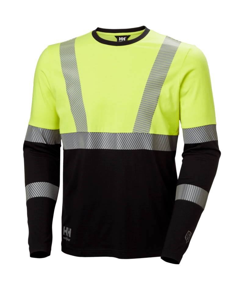 Helly Hansen 79298 Fyre långärmad – Yellow/Ebony (369)