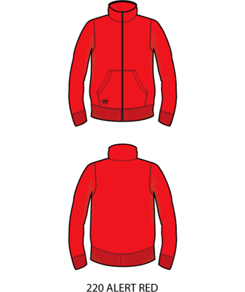 Helly Hansen 79326 Classic helzip sweatshirt – Alert Red (220)