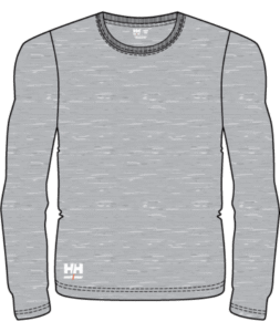 Helly Hansen 79399 Classic 2.0 långärmad t-shirt – Grey Melange (930)