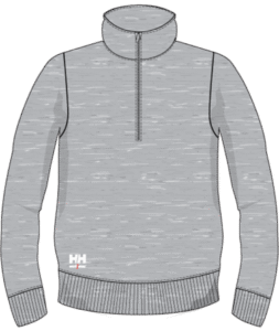 Helly Hansen 79401 Classic 2.0 halv-zip sweatshirt – Grey Melange (930)