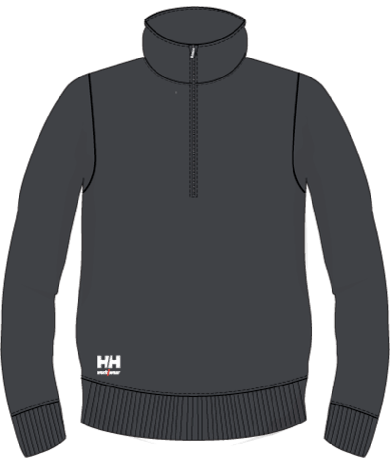 Helly Hansen 79401 Classic 2.0 halv-zip sweatshirt – Dark Grey (970)