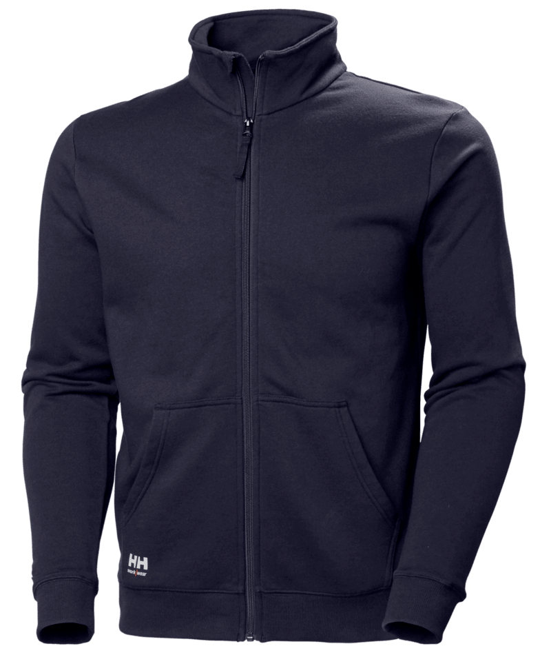 Helly Hansen 79402 Classic 2.0 sweatshirt med dragkedja – Navy (590)