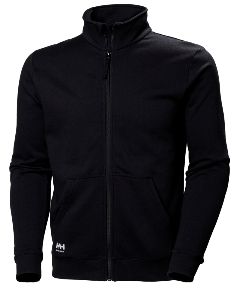 Helly Hansen 79402 Classic 2.0 sweatshirt med dragkedja – Black (990)
