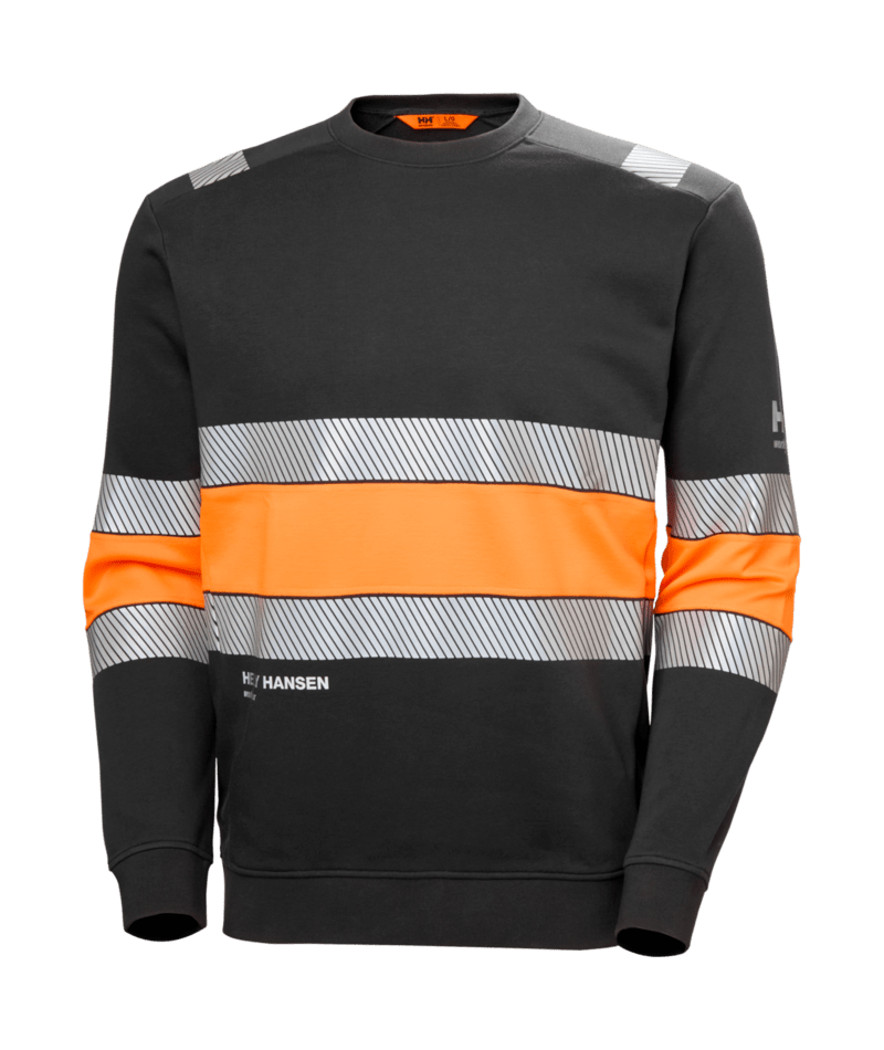 Helly Hansen 79422 Provis Sweatshirt Cl 1 – Orange/Ebony (269)