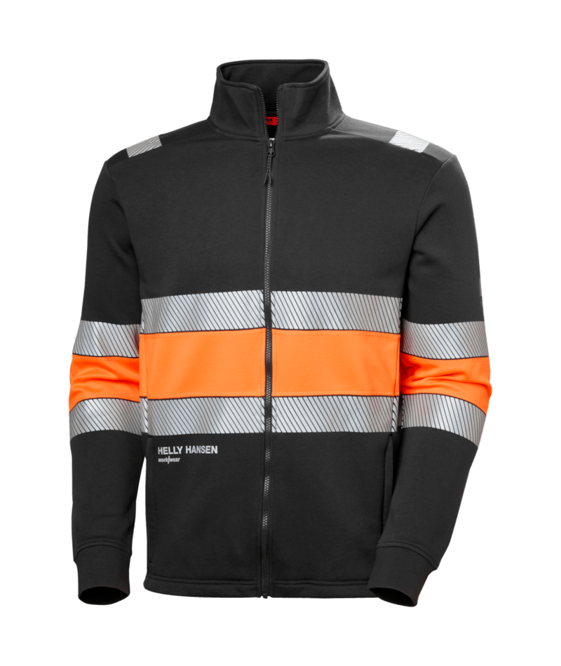Helly Hansen 79423 Provis Zip Sweatshirt Cl 1 – Orange/Ebony (269)