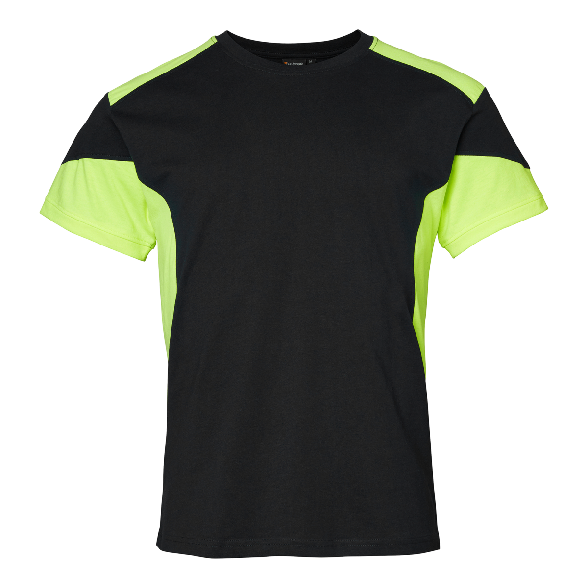Top Swede T-shirt 210 Svart/Varselgul (914)