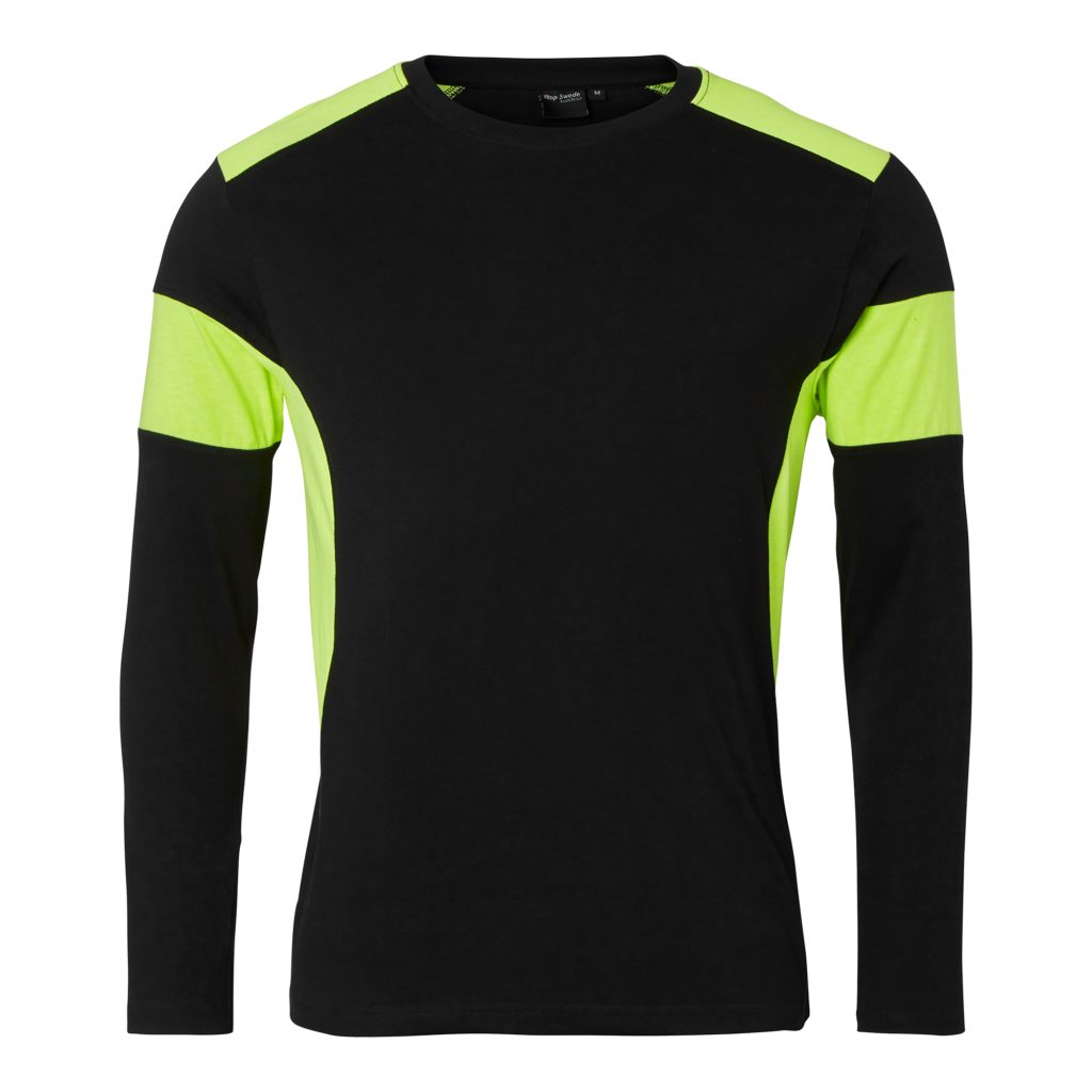 Top Swede T-shirt 212 Svart/Varselgul (914)