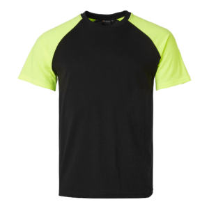 Top Swede T-shirt 225 Svart/Varselgul (914)