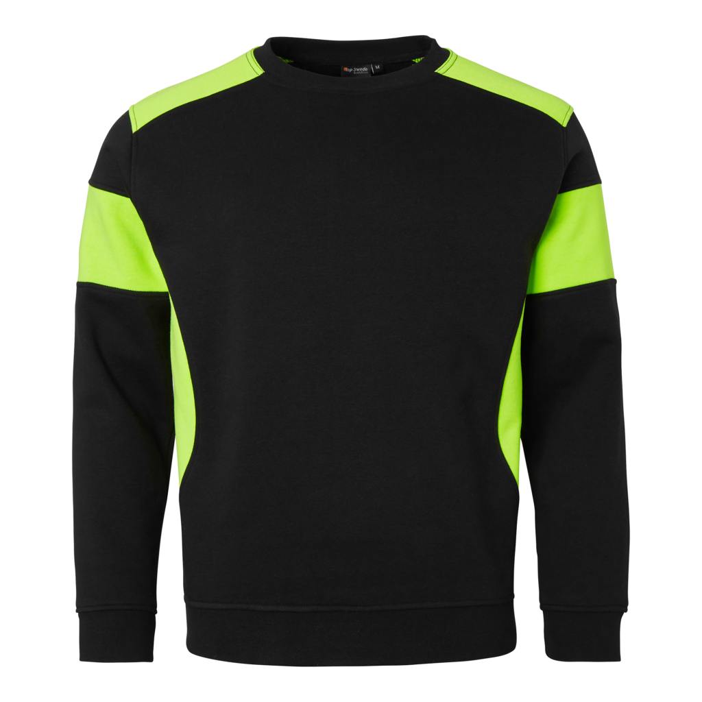 Top Swede Sweatshirt 221 Svart/Varselgul (914)
