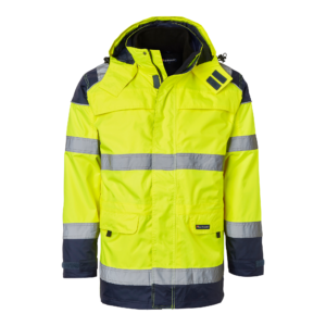 Top Swede Parkas 126 Varselgul/Marinblå (983)