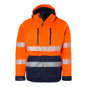 Top Swede 3-i-1-jacka 127 Varselorange/Marinblå (991)