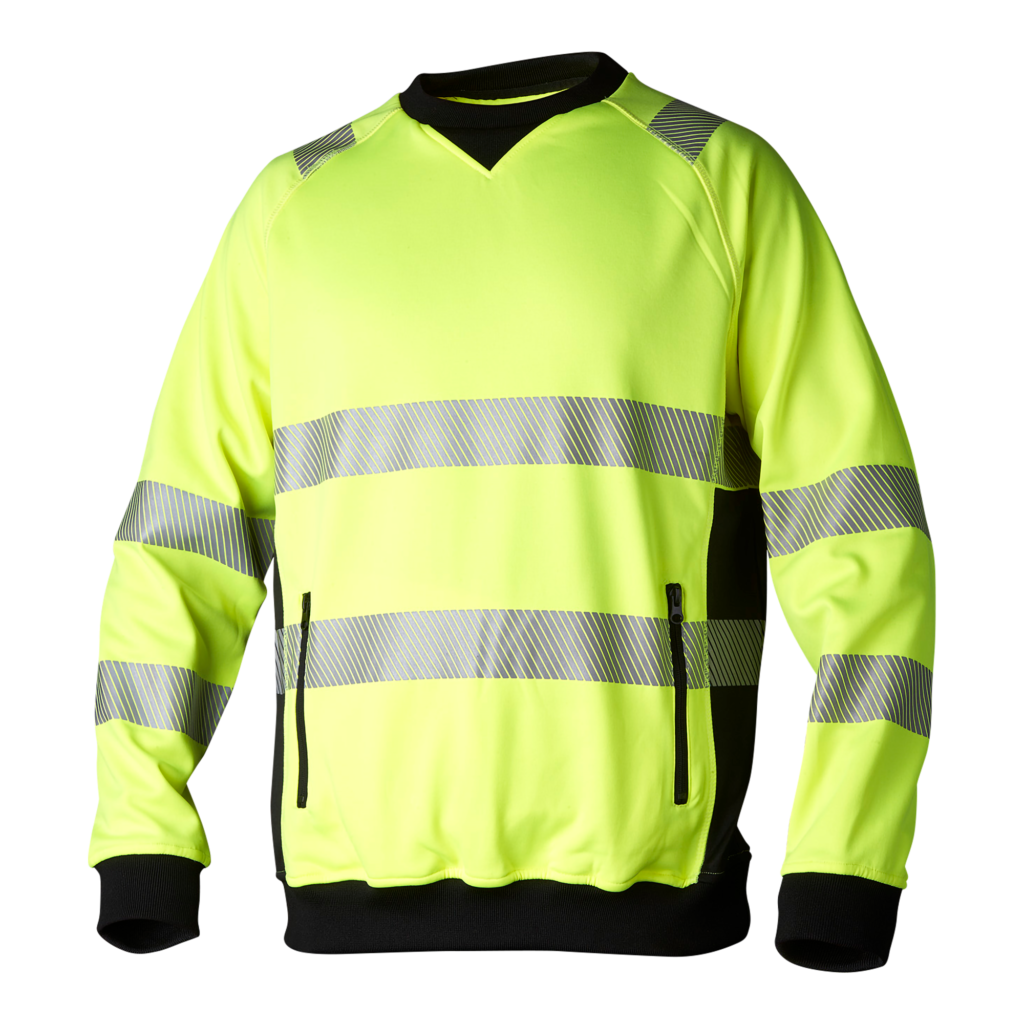 Top Swede Sweatshirt 132 Varselgul/Svart (982)