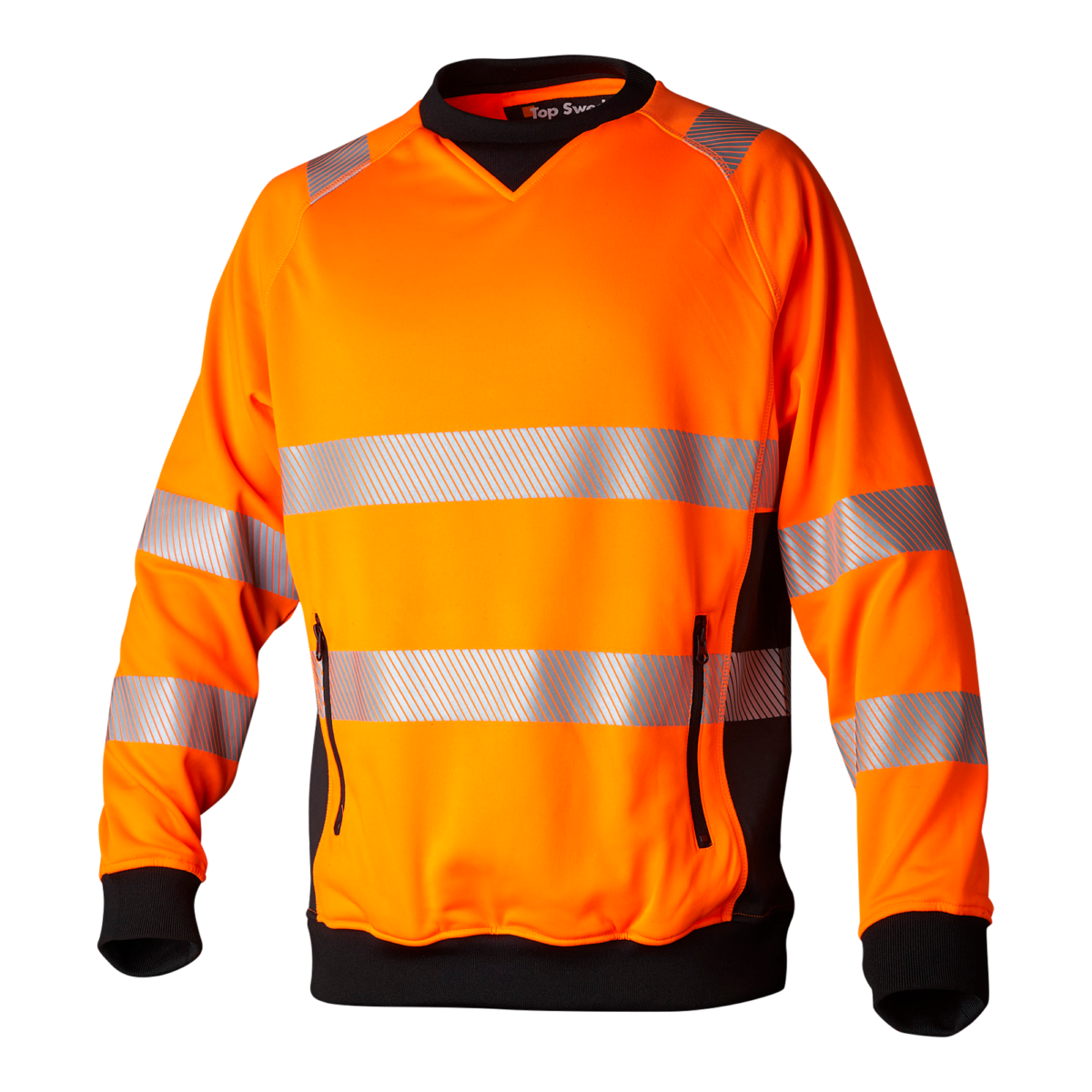 Top Swede Sweatshirt 132 Varselorange/Svart (990)