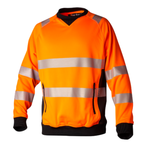 Top Swede Sweatshirt 132 Varselorange/Svart (990)