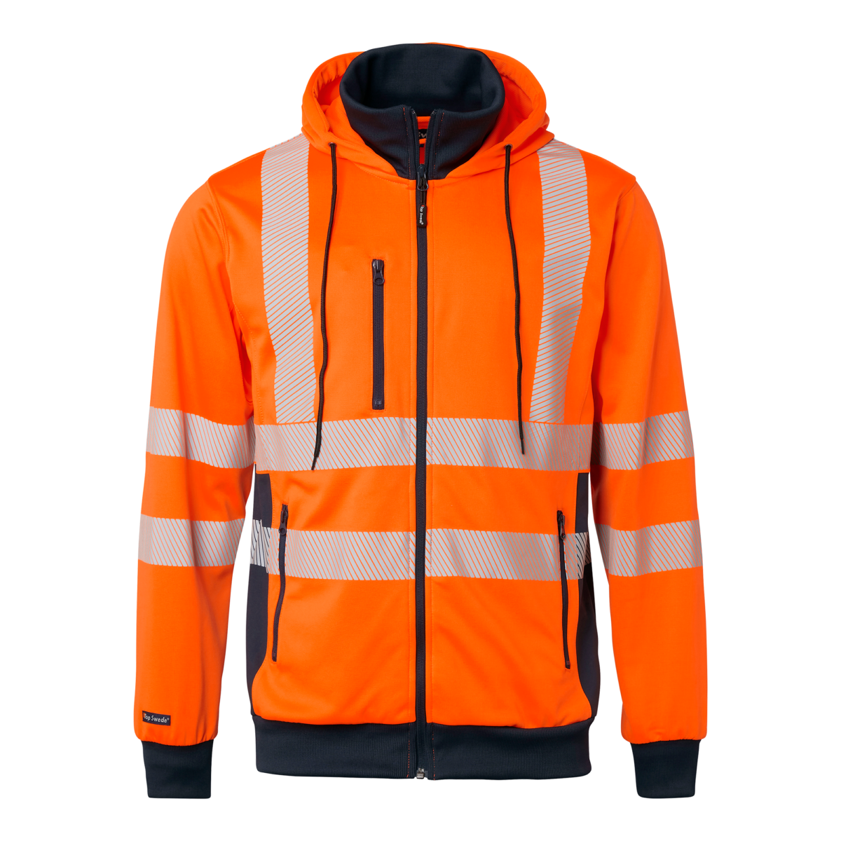 Top Swede Sweatshirt 1729 Varselorange/Marinblå (991)