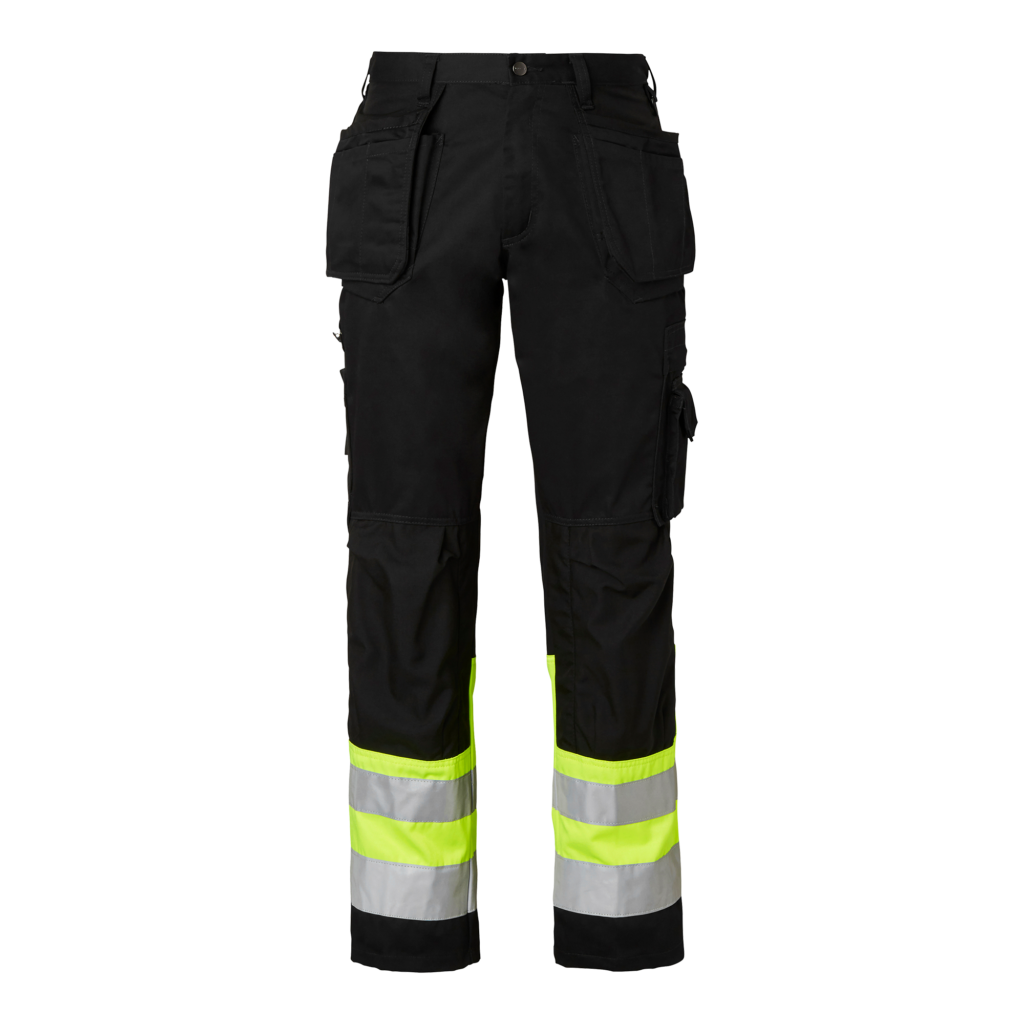 Top Swede Hantverksbyxa 2171 Svart/Varselgul (914)