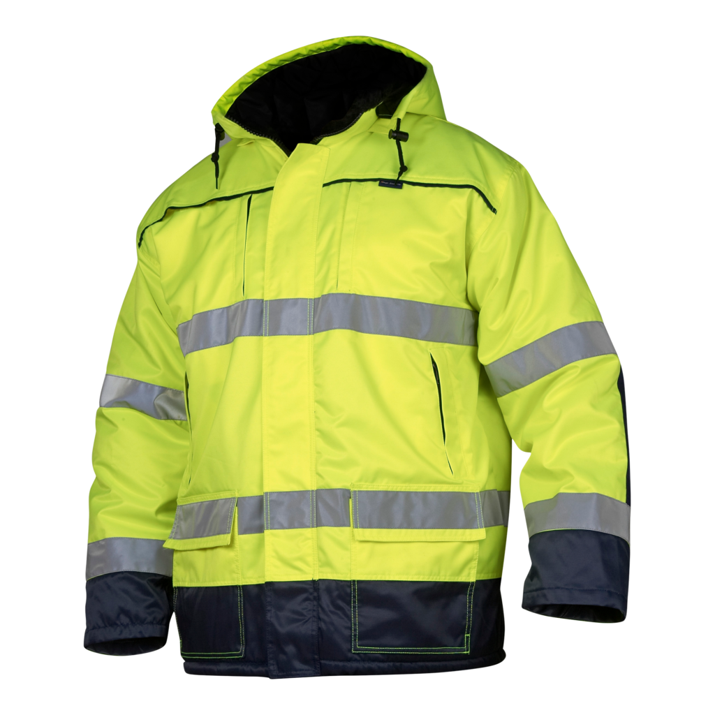 Top Swede Parkas 6216 Varselgul/Marinblå (983)