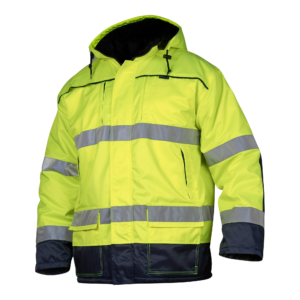 Top Swede Parkas 6216 Varselgul/Marinblå (983)