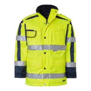 Top Swede Parkas 6317 Varselgul/Marinblå (983)