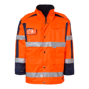 Top Swede Parkas 6317 Varselorange/Marinblå (991)