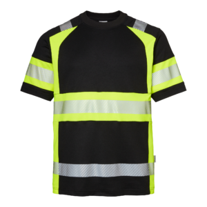 Top Swede T-shirt 600 Svart/Varselgul (914)
