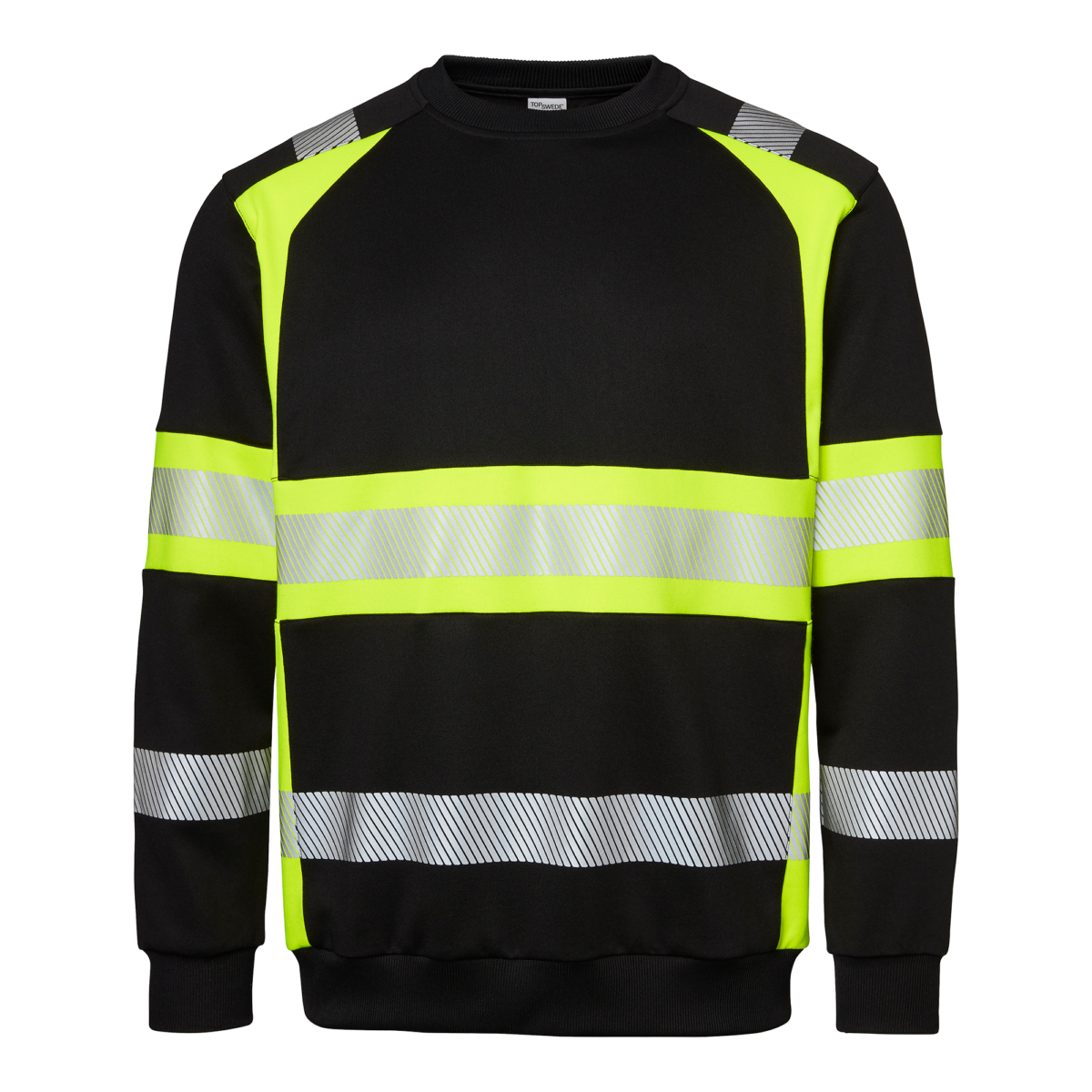 Top Swede Sweatshirt 602 Svart/Varselgul (914)