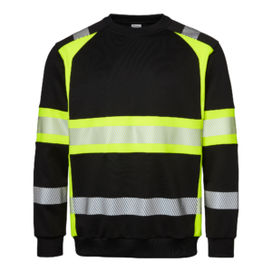 Top Swede Sweatshirt 602 Svart/Varselgul (914)