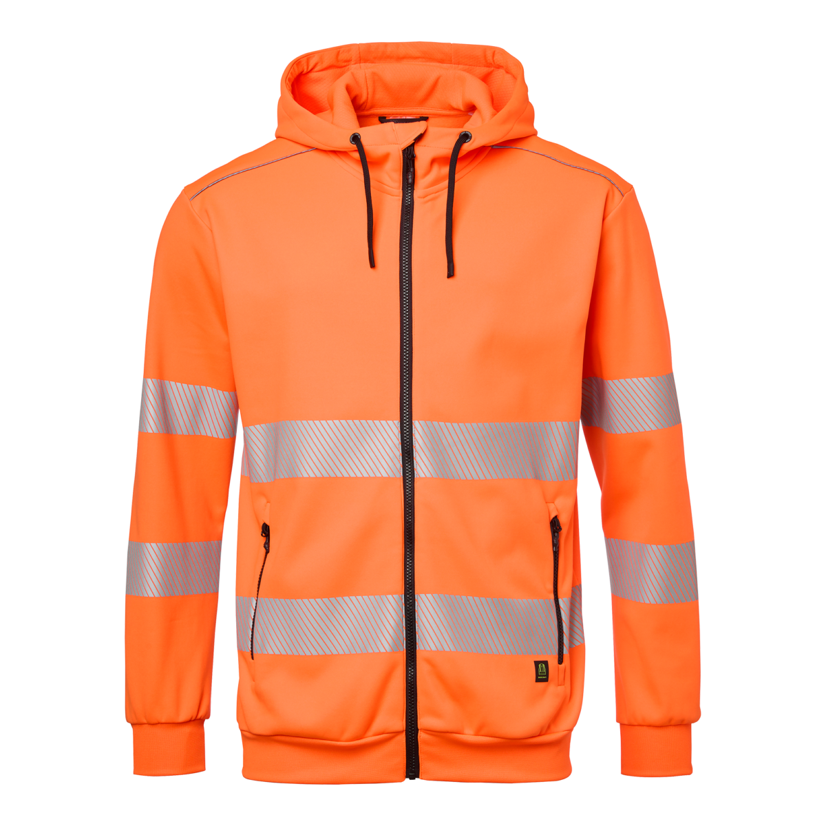 Top Swede Huvtröja med zip 284 Varselorange (811)