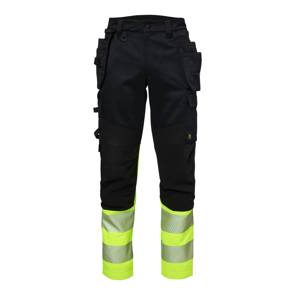 Top Swede Hantverksbyxa 334 SP Svart/Varselgul (914)
