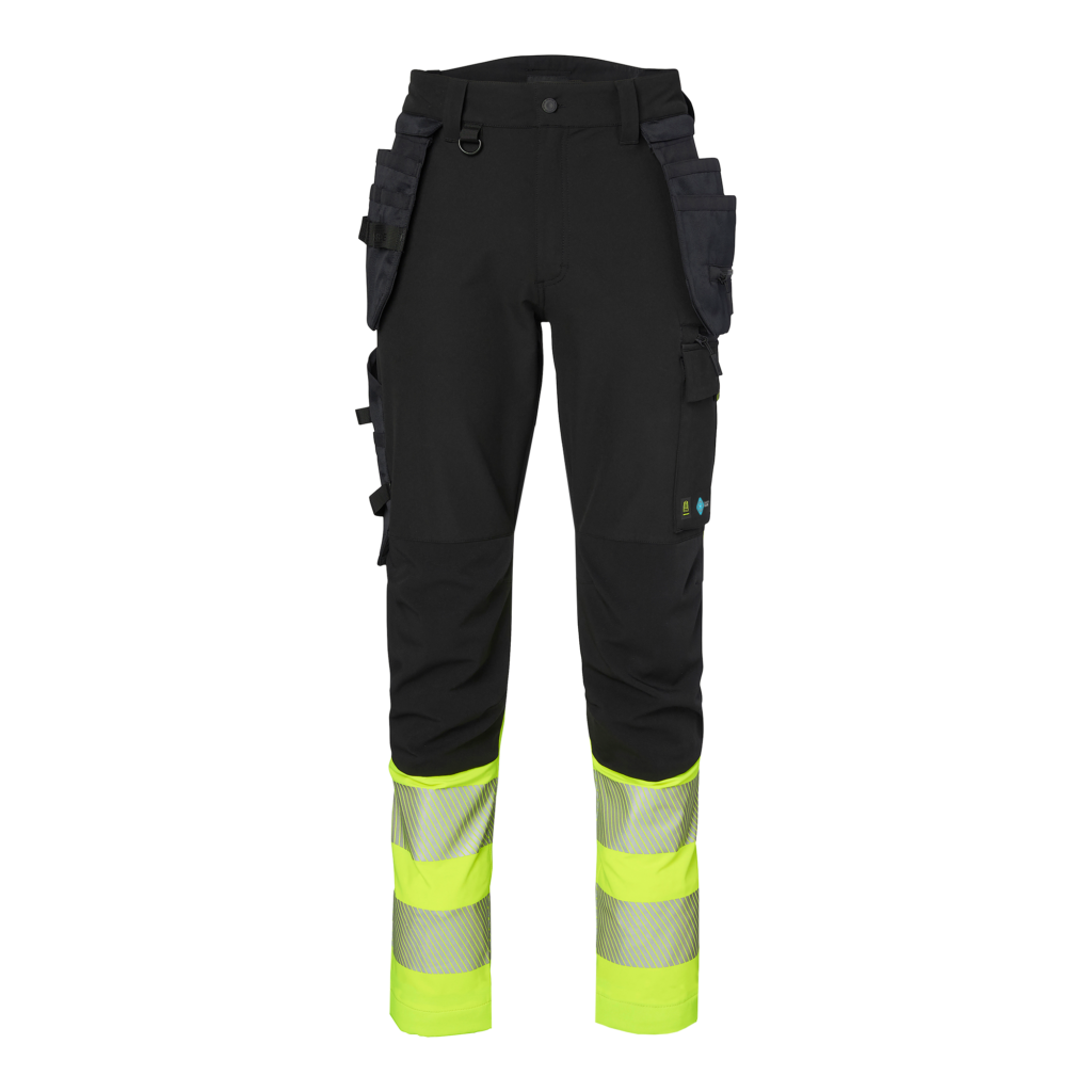 Top Swede Hantverksbyxa 338 FS Svart/Varselgul (914)