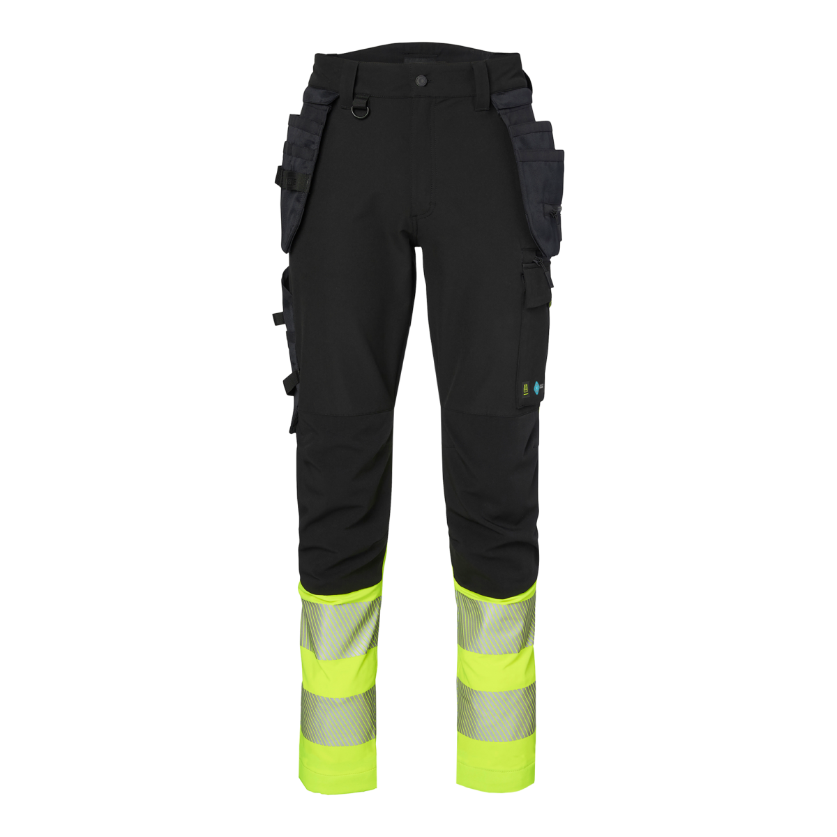 Top Swede Hantverksbyxa 338 FS Svart/Varselgul (914)