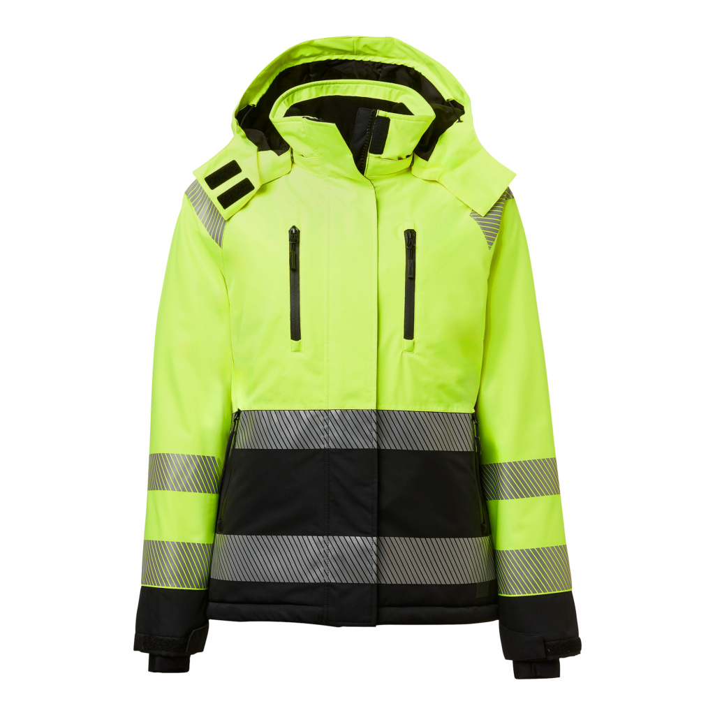 Top Swede Vinterjacka 122 dam Varselgul/Svart (982)