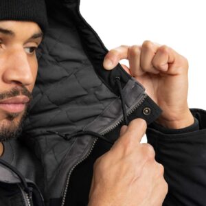 Super Dux™ Relaxed Fit Insulated Traditional Coat – Black