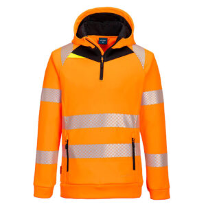 Portwest DX4 Hi-Vis Hoddie med 1/4 dragkedja DX482